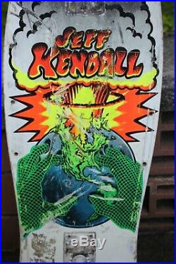 1980's Vintage Santa Cruz Jeff Kendall End of World Skateboard Deck ORIGINAL