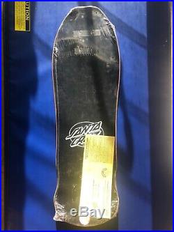 1980s Vintage Santa Cruz Rob Roskopp Face Skateboard Rare Black Top Nos