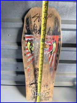1986 Santa Cruz Rob Roskopp Target 2 Skateboard Deck Heavily Used /markedas Is