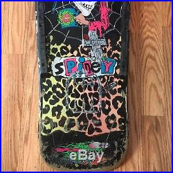 1987 Santa Cruz Rick Spidey De Montrond Original Vintage Skateboard Deck Black