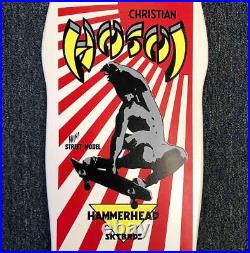 1987 Santa Cruz vintage Team Christian Hosoi mini hammerhead Skateboard deck