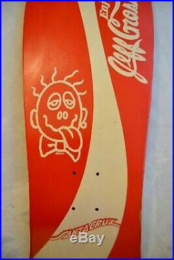 1988 Jeff Grosso Is the Real Thing Coke Vintage Santa Cruz Original Skateboard