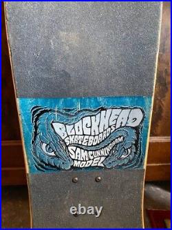 1989 Blockhead Sam Cunningham Skateboard santa cruz powell peralta Vision