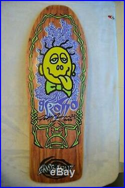 1989 Jeff Grosso Acid Tongue Signed Rare Vintage Santa Cruz Original Skateboard