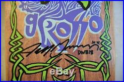 1989 Jeff Grosso Acid Tongue Signed Rare Vintage Santa Cruz Original Skateboard