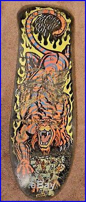 1990 OG Salba Tiger Santa Cruz Skateboard deck rare! No reserve
