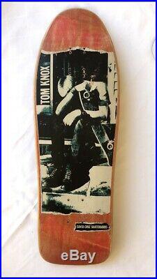 1990 Santa Cruz Tom Knox Dischord Vintage Skateboard Deck NOS Rare