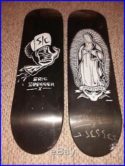 2 Eric Dressen Signed Santa Cruz Skateboard Decks, 1 also Signed by Jason Jesse