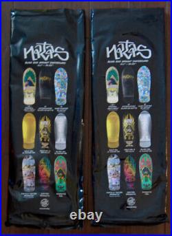 2 NATAS KAUPAS Skateboard Deck LOT blind bag with extras santa cruz 101 dogtown