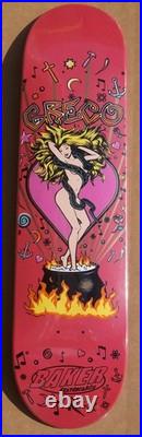 2005 Baker Jim Greco Hot Chick Skateboard Deck Rare Salba Witch Dr. Santa Cruz
