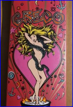 2005 Baker Jim Greco Hot Chick Skateboard Deck Rare Salba Witch Dr. Santa Cruz