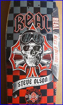 2008 Real Steve Olson Aces Limited Edition Skateboard Deck Rare Santa Cruz