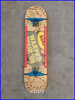 2008 Vans Warped Tour Skateboard, Santa Cruz Rails, Bullet Trucks