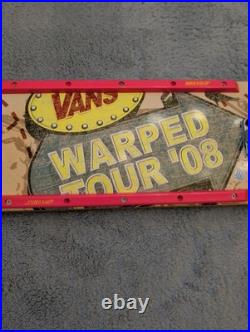 2008 Vans Warped Tour Skateboard, Santa Cruz Rails, Bullet Trucks