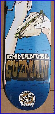 2011 Santa Cruz Emmanuel Guzman Addict Series Skateboard Deck Rare