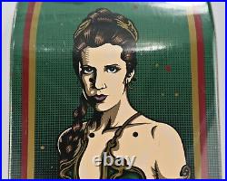 2014 Santa Cruz Star Wars Slave Leia Skateboard Deck NOS In Shrink 7.8 x 31.7