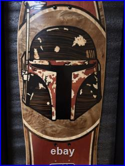 2014 Santa Cruz X Star Wars Boba Fett Wood Inlay Skateboard Deck Limited Ed