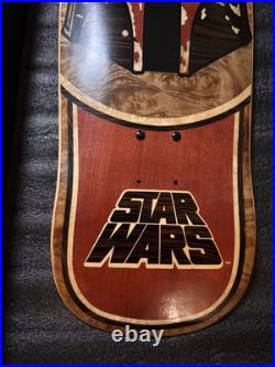 2014 Santa Cruz X Star Wars Boba Fett Wood Inlay Skateboard Deck Limited Ed