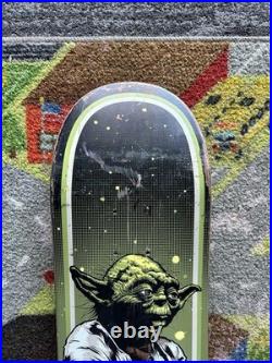 2014 Santa Cruz X Star Wars Yoda Skateboard Deck Rare 8.0