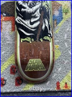 2014 Santa Cruz X Star Wars Yoda Skateboard Deck Rare 8.0