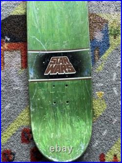 2014 Santa Cruz X Star Wars Yoda Skateboard Deck Rare 8.0