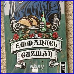 2022 Santa Cruz Emmanuel Guzman Dine with Me Pro Model Skateboard Deck 8.27 New