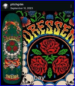 2023 Santa Cruz Eric Dressen Rose Crew 3 Skateboard Deck Pitchgrim Artwork 9.3