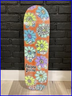 2024 FABIANA DELFINO WILDFLOWER Signed Autographed SANTA CRUZ Skateboard Deck