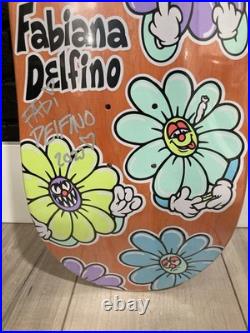 2024 FABIANA DELFINO WILDFLOWER Signed Autographed SANTA CRUZ Skateboard Deck
