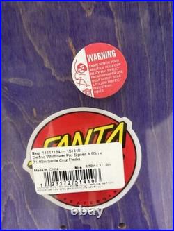 2024 FABIANA DELFINO WILDFLOWER Signed Autographed SANTA CRUZ Skateboard Deck