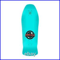 2025 Santa Cruz Rob Roskopp Eye Skateboard Deck Teal Old School Reissue 10x30