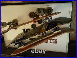 3 Skateboard decks 2 trucks veriflex gullwingpro 3 sets of wheels w other parts