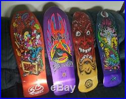 4 Ltd Santa Cruz Skateboard decks Reissue Natas Roskopp Jason Jessee Grosso NOS