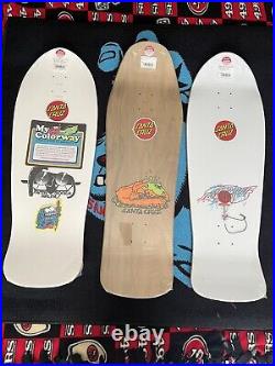 6 Santa Cruz 2021 Re-Issue Skateboard Decks-Roskopp, Natas, Salba, Grabke, Boyle