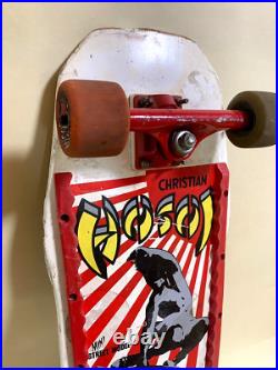 80's santacruz christian HOSOI original vintage skateboard deck