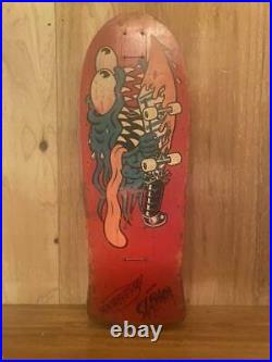 80s Vintage Vtg Santa Cruz Slasher Skateboard Crusier Skate Deck