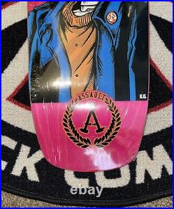 Assault Coping Life Pink Stain Skull Skateboard Deck Santa Cruz Powell