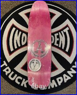 Assault Coping Life Pink Stain Skull Skateboard Deck Santa Cruz Powell