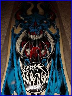Autographed Santa Cruz Erick Winkowski Primeval Skateboard Deck