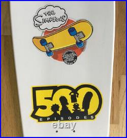 Bart Simpson Santa Cruz Slasher Skateboard Deck #222/500 Limited Edition RARE