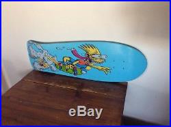 Bart Simpson Santa Cruz Slasher Skateboard Deck. Limited Edition. Rare. New