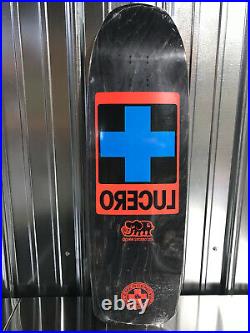 Black Label Lucero Cross Emergency Reissue Skateboard Deck Black 10 Santa Cruz
