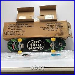Brand New Original Santa Cruz Skateboard'do the dew' by Pepsi Stuff 1997