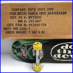 Brand New Original Santa Cruz Skateboard'do the dew' by Pepsi Stuff 1997