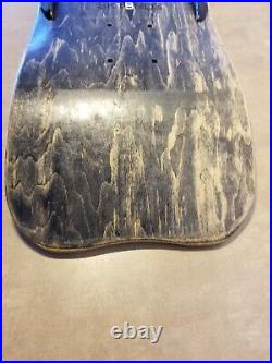Christian Hosoi Hammerhead 9 inch with Santa Cruz Ralls. Woodgrain black color