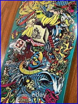 Christian Hosoi Santa Cruz Collage Candy Mint Teal Skateboard Deck New