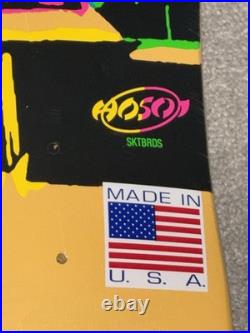 Christian Hosoi Yellow Pop Art Skateboard Powell Peralta Santa Cruz Vision Alva
