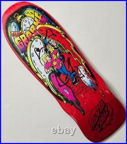 Clause Grabke Santa Cruz Skateboard Deck Jim Phillips Reissue Clocks Melt Skate