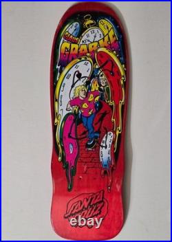 Clause Grabke Santa Cruz Skateboard Deck Jim Phillips Reissue Clocks Melt Skate
