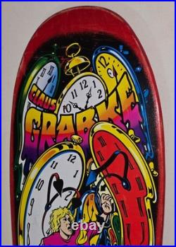 Clause Grabke Santa Cruz Skateboard Deck Jim Phillips Reissue Clocks Melt Skate